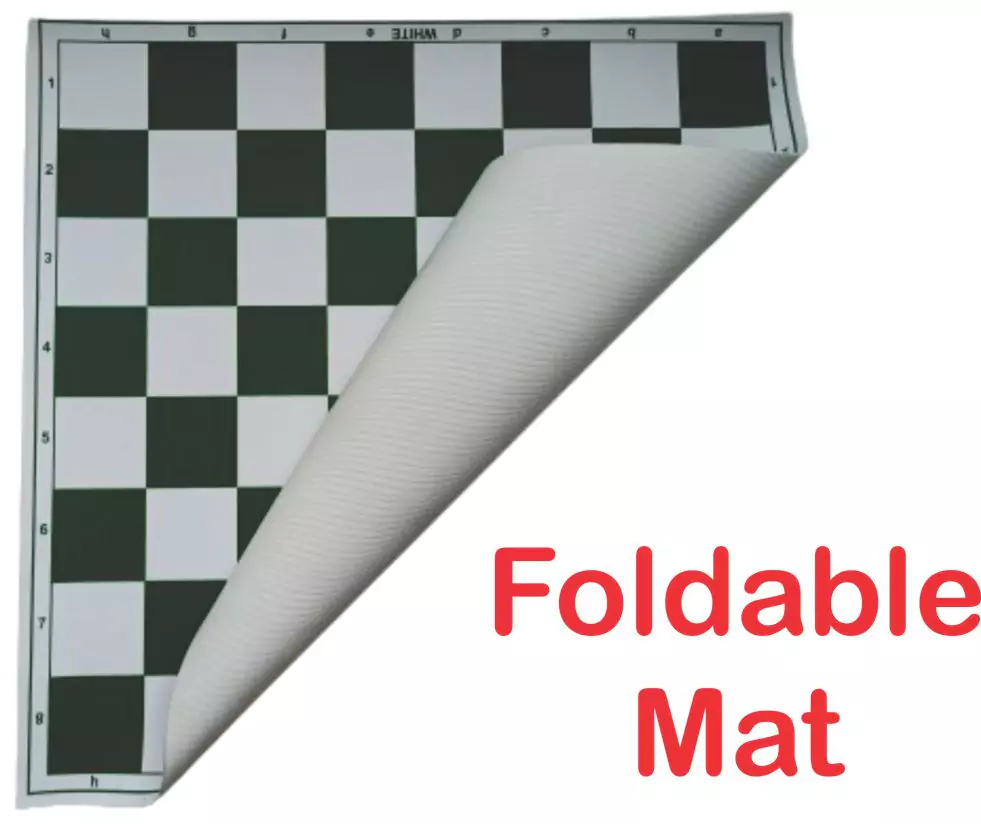 Bragnam 17" x 17" FIDE Standard Chess Set with Premium Foldable Board and Solid Plastic Pieces - Image 2