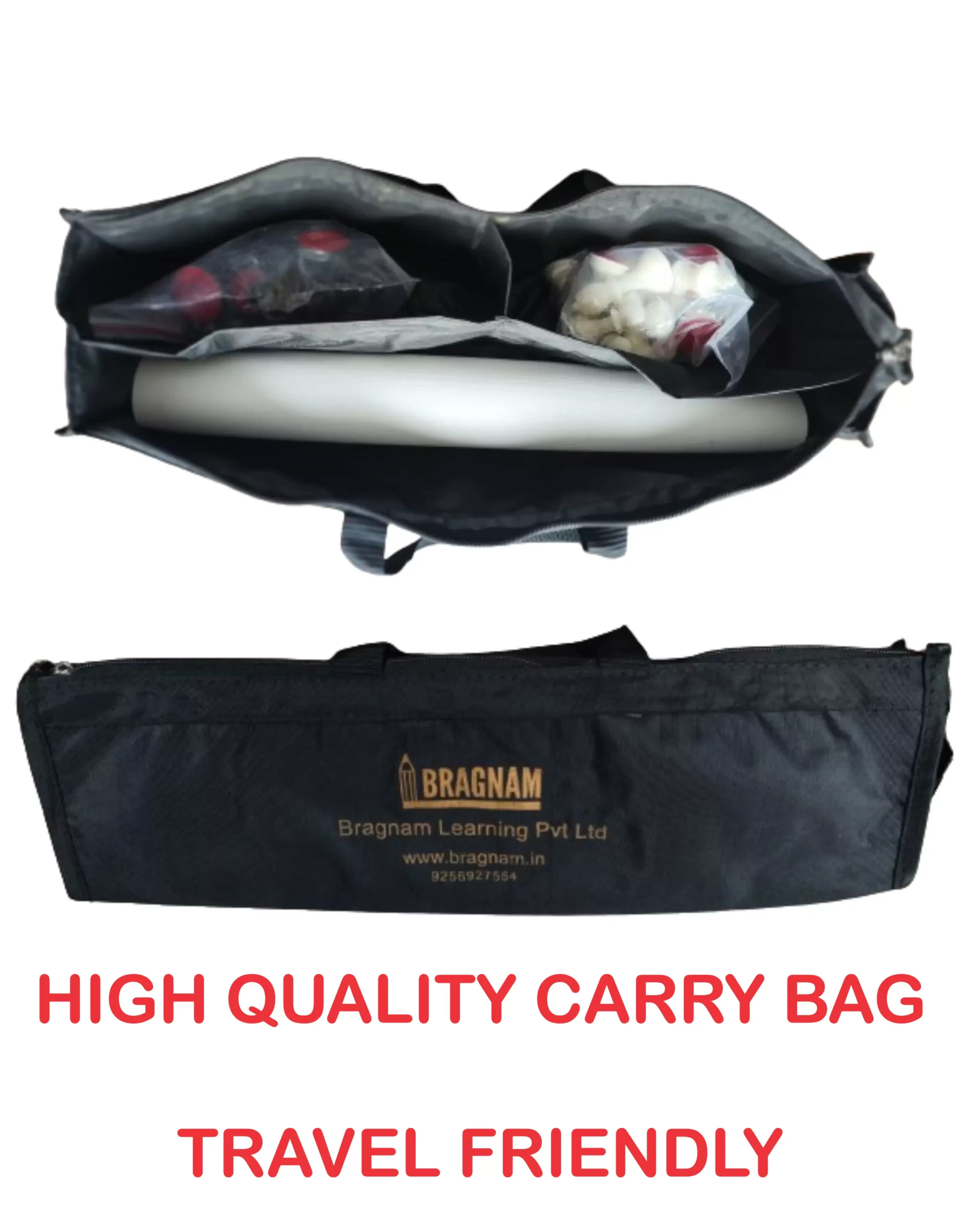 Bragnam 17" x 17" FIDE Standard Chess Set with Premium Foldable Board and Solid Plastic Pieces - Image 4