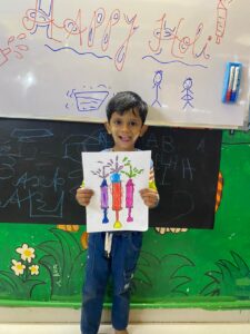 Balvatika Play School Thane West Maharashtra Holi Celebration