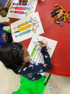 Balvatika Play School Thane West Maharashtra Holi Celebration 4