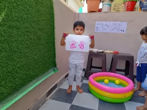 Balvatika Play school Celebrated Holi at Noble Nagar Gujarat 10