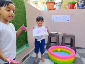 Balvatika Play school Celebrated Holi at Noble Nagar Gujarat 2