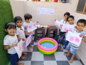 Balvatika Play school Celebrated Holi at Noble Nagar Gujarat 9