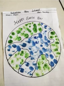 Earth day celerbration at Balvatika Pre school Raipur Rani Haryana (4)