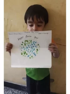 Earth day celerbration at Balvatika Pre school Raipur Rani Haryana (7)