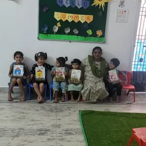 earth day celebration at balvatika pre school surat, gujarat