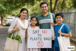 say no to plastic bags